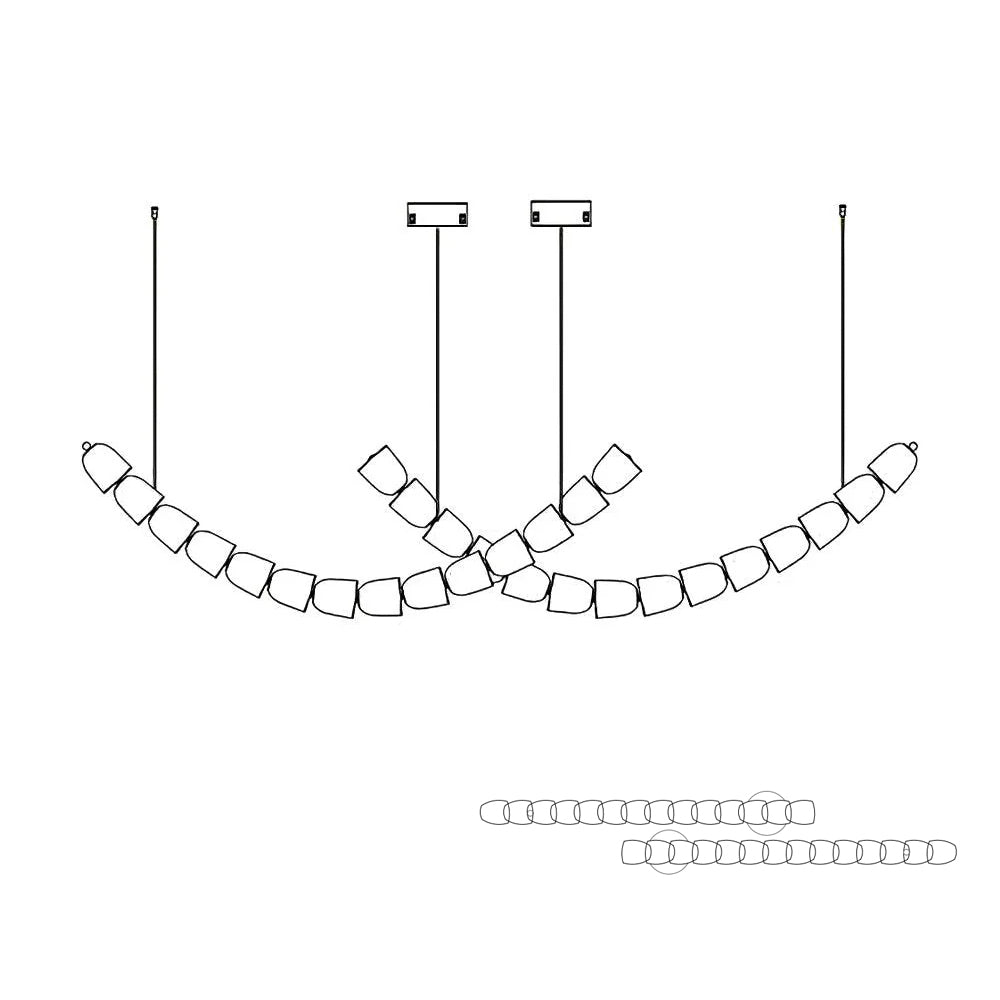 Gabriel Chrome Chandelier - Blowlighting