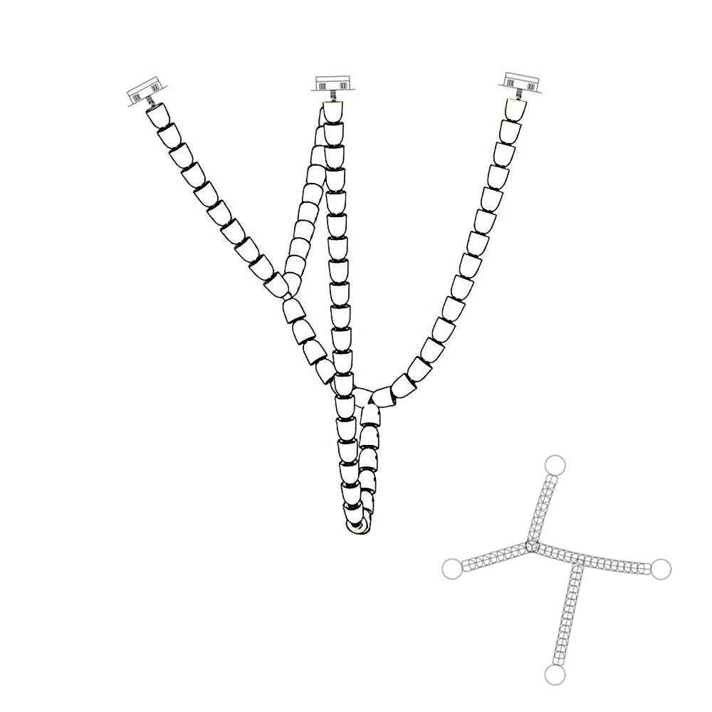 Gabriel Chrome Chandelier - Blowlighting