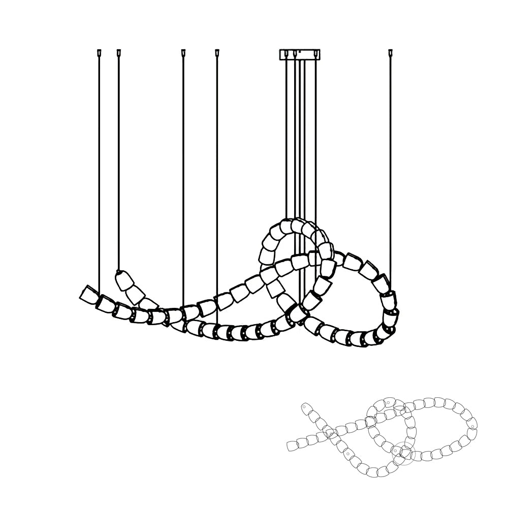 Gabriel Chrome Chandelier - Blowlighting