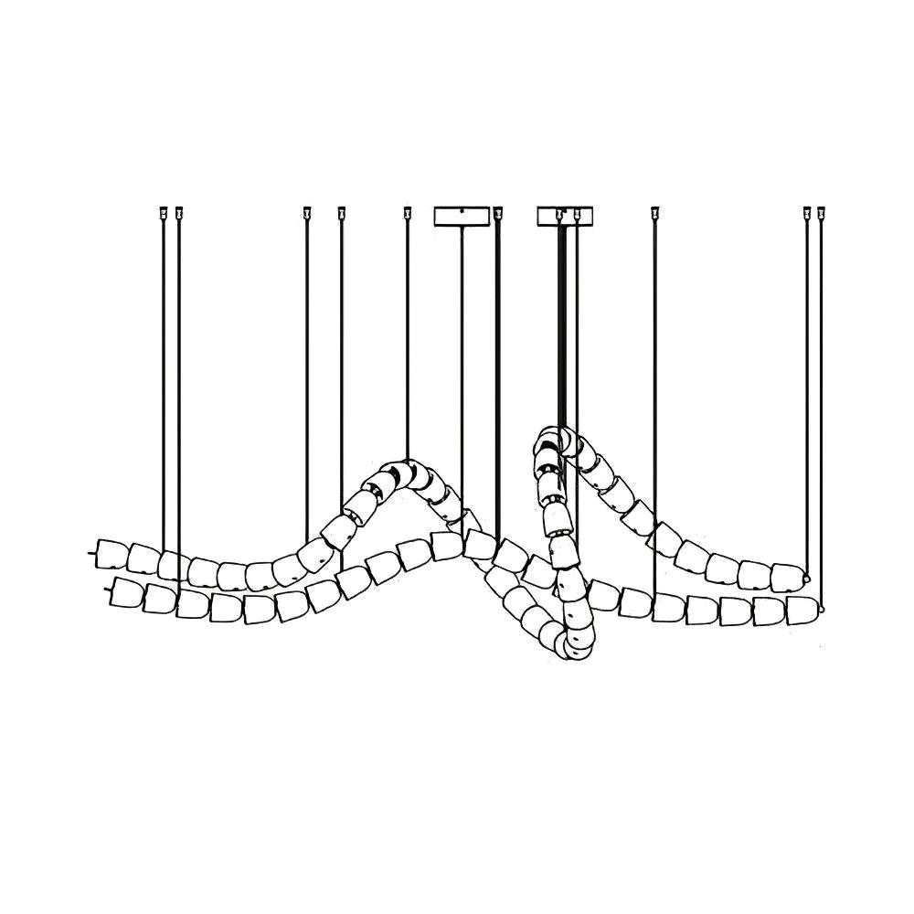 Zevenila Modern Acrylic Chandelier - Blowlighting