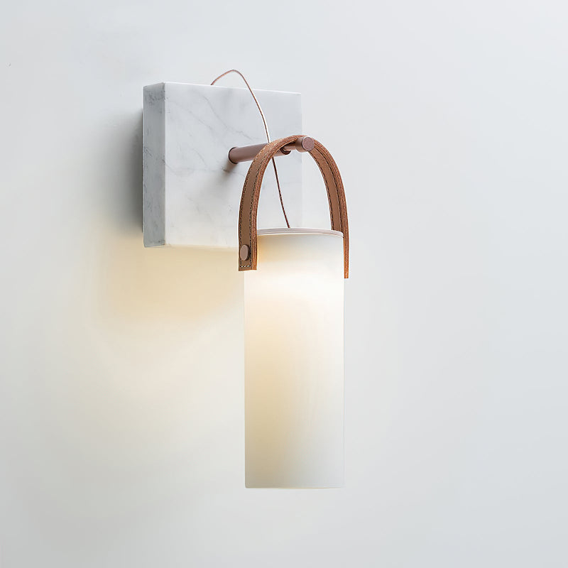 Zerinen Modern Minimalist Marble Glass Wall Lamp - Lamp Copper