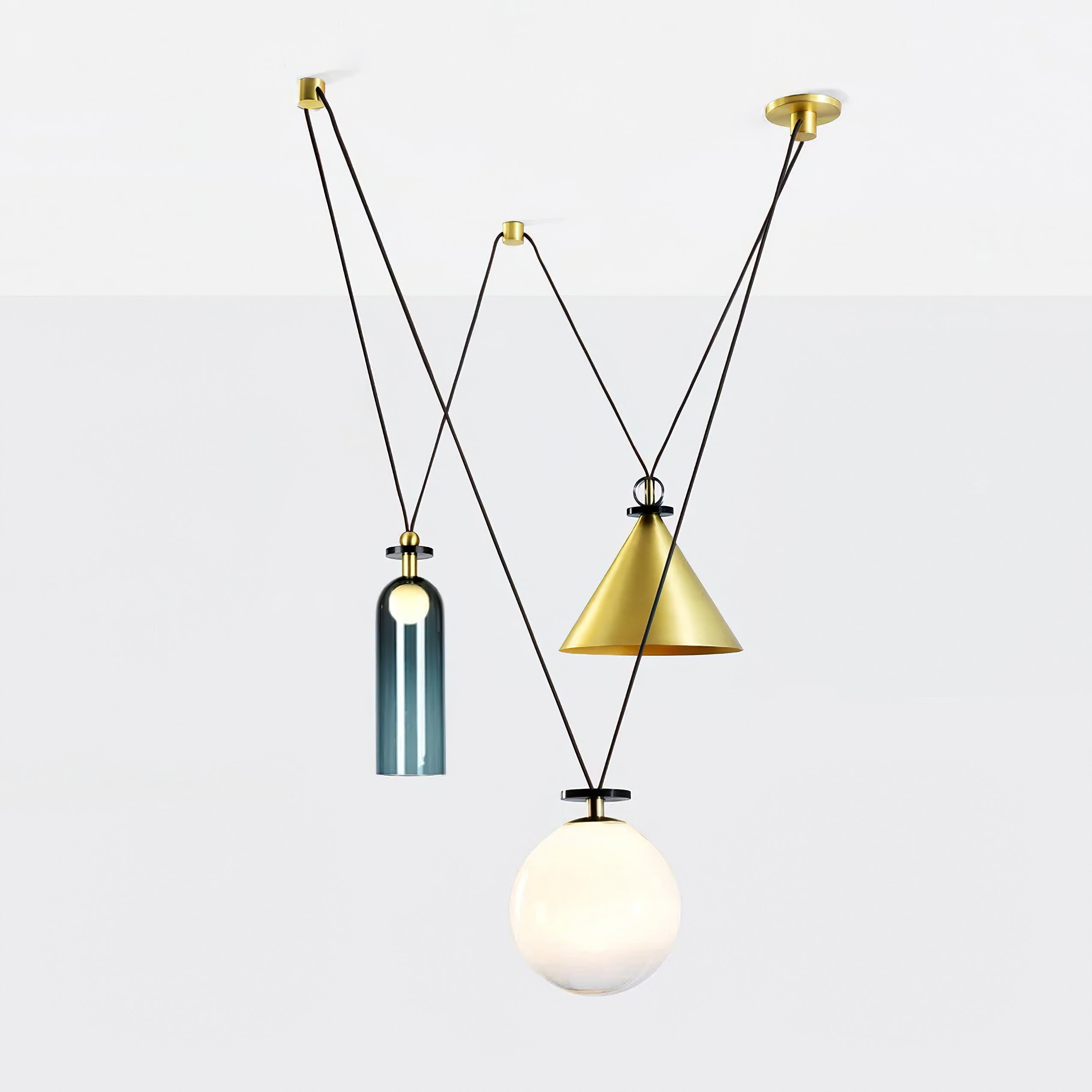 Geometric Shape Art Modern Chandelier - Blowlighting