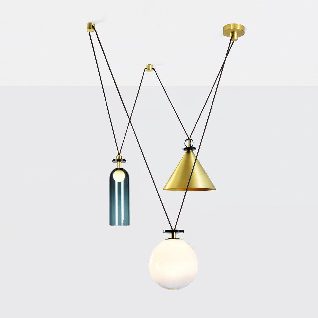 Geometric Shape Art Modern Chandelier - Blowlighting