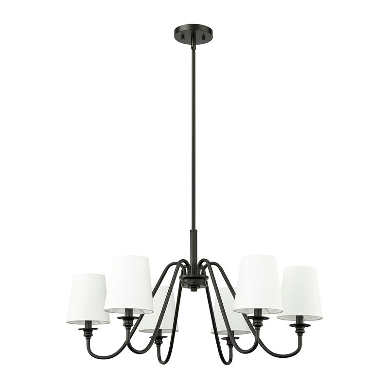 Vavenus Vintage Industrial Brass Fabric Chandelier - Lamp Copper