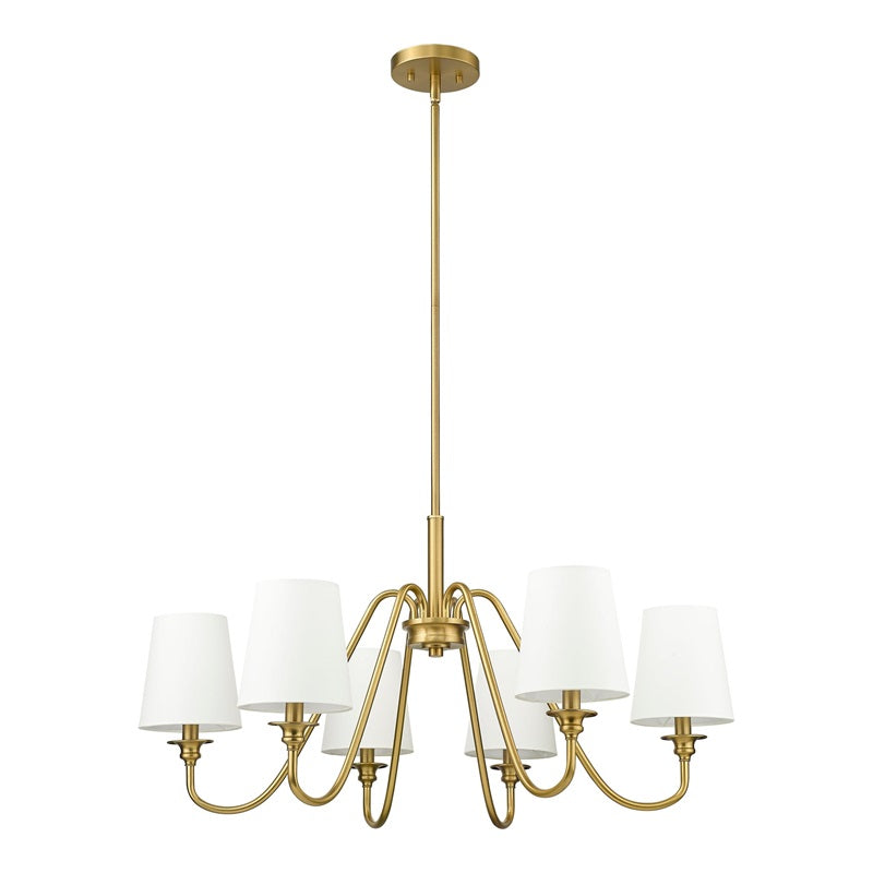 Vavenus Vintage Industrial Brass Fabric Chandelier - Lamp Copper