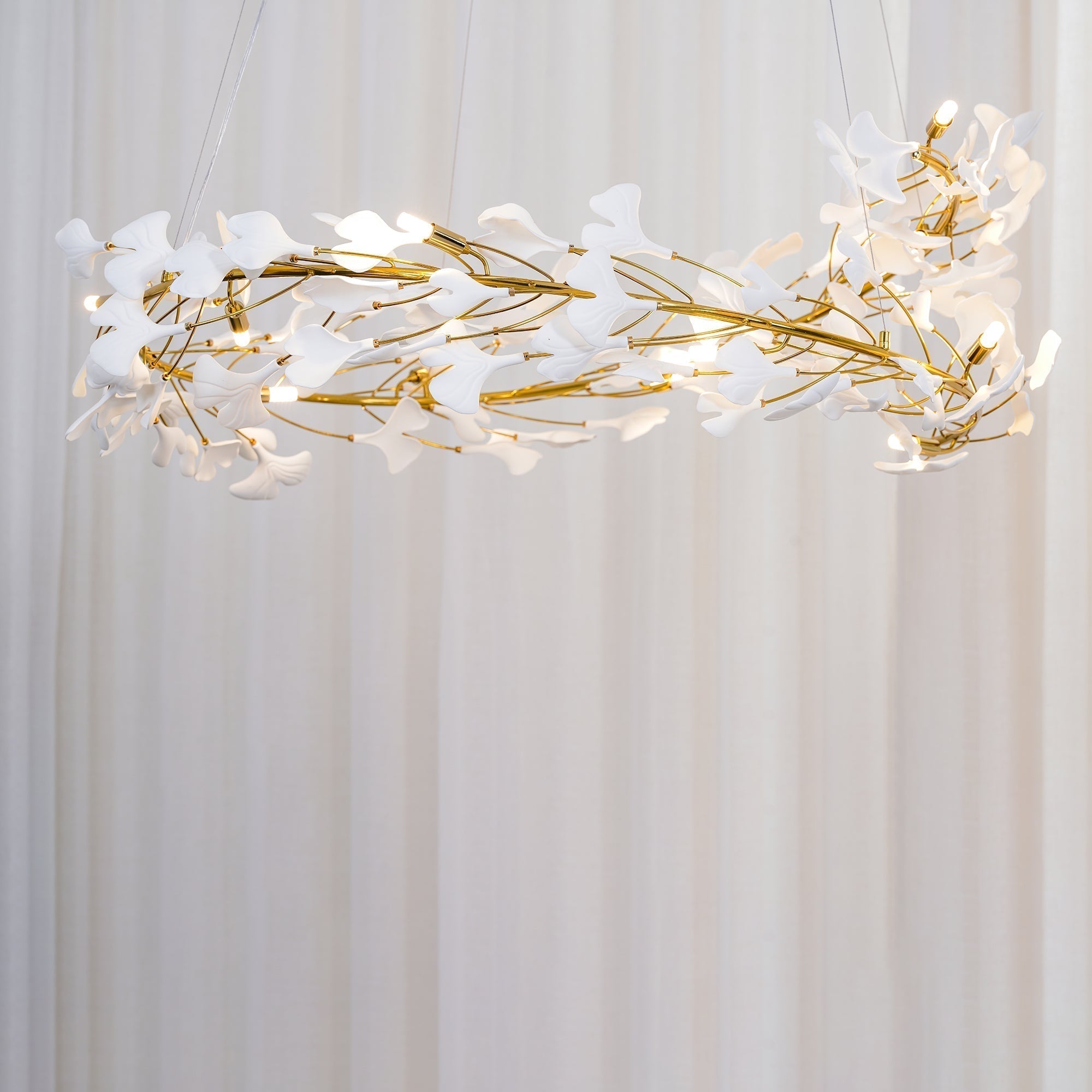 Gingko Chandelier U - Blowlighting
