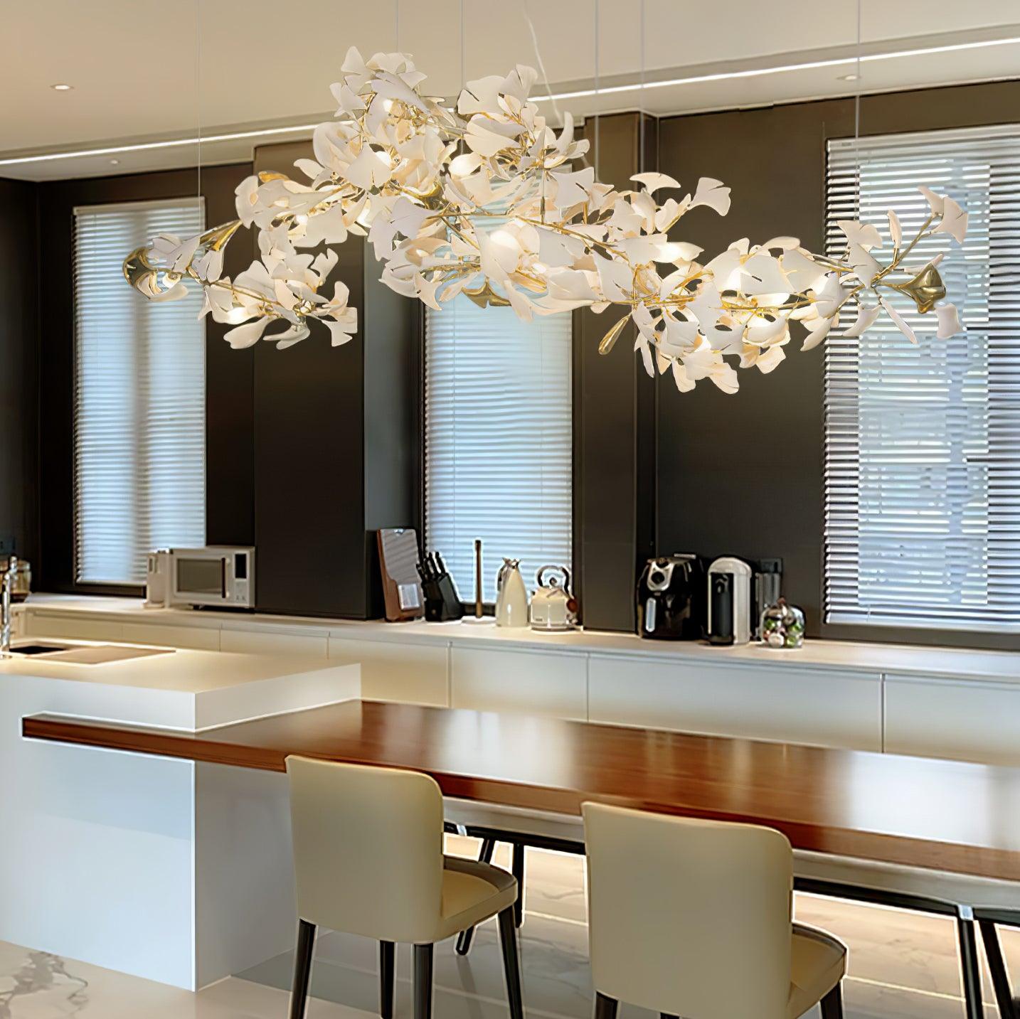 Vashayra Floral Capiz Shell Chandelier - Blowlighting