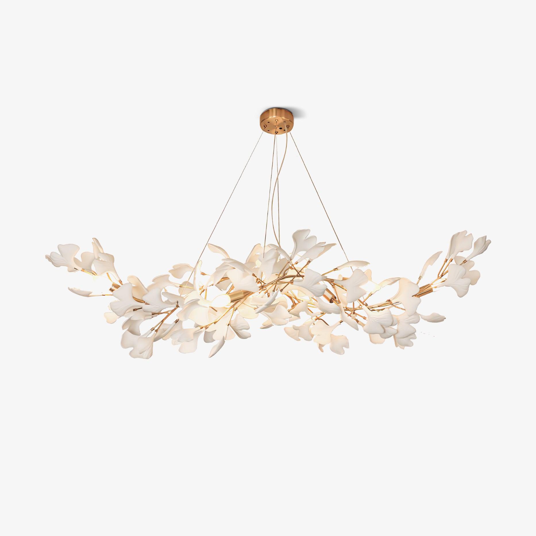 Vashayra Floral Capiz Shell Chandelier - Blowlighting