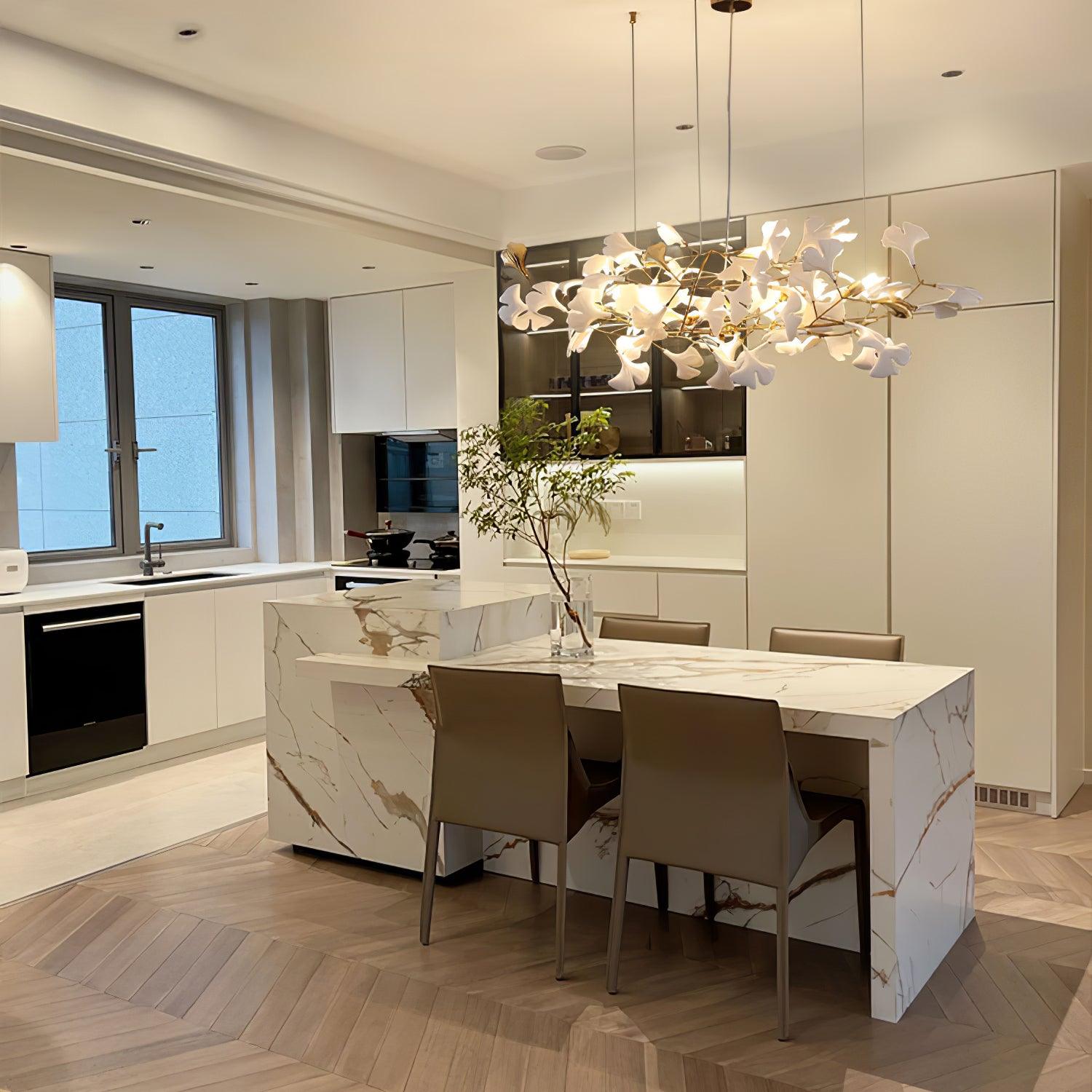 Vashayra Floral Capiz Shell Chandelier - Blowlighting