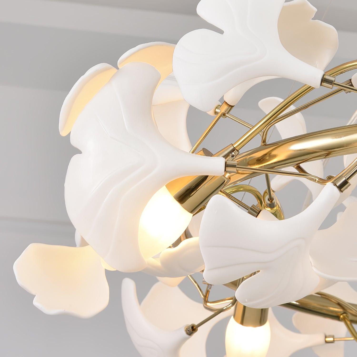 Vashayra Floral Capiz Shell Chandelier - Blowlighting