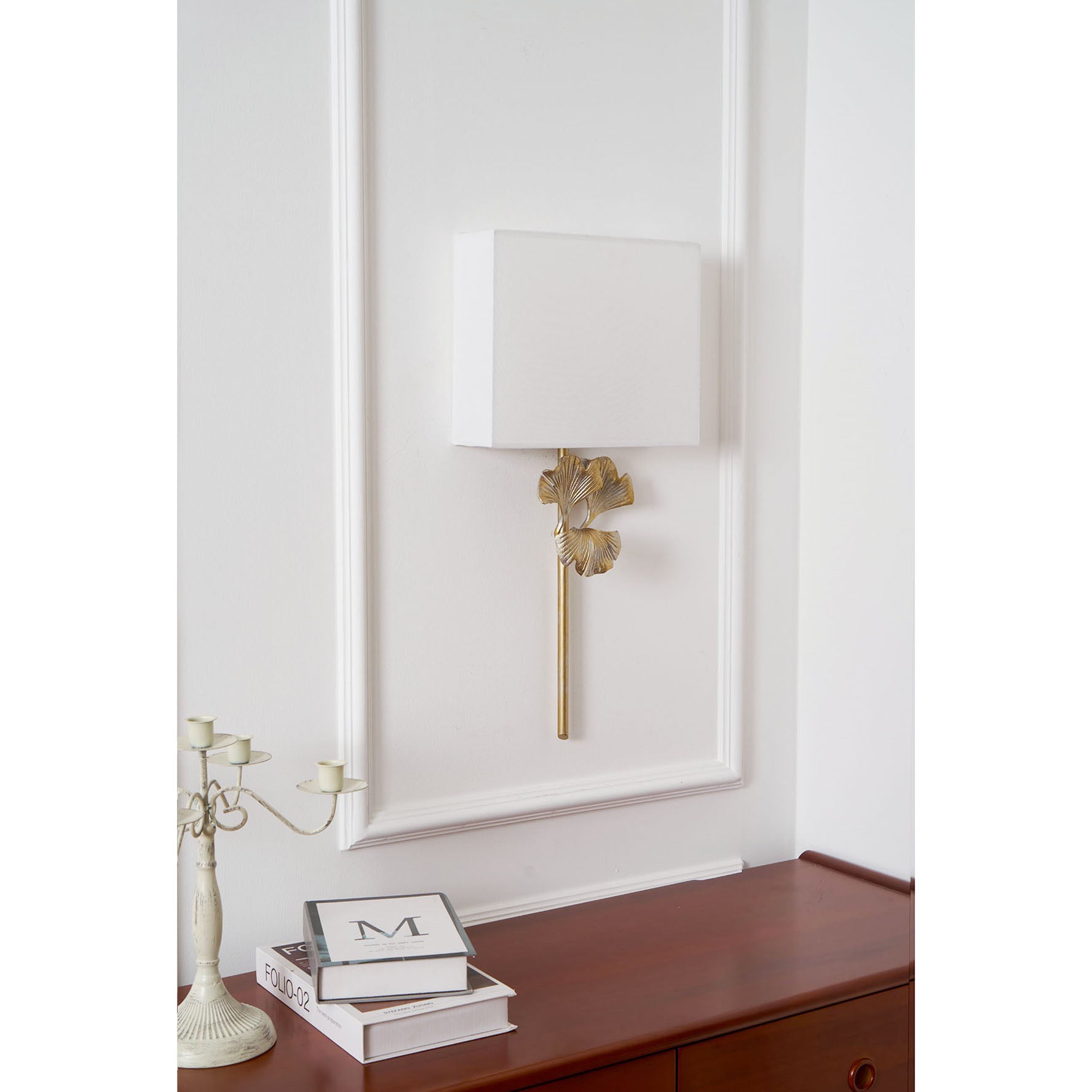 Velaeyra Individual Creativity Brass Fabric Wall Lamp - Lamp Copper