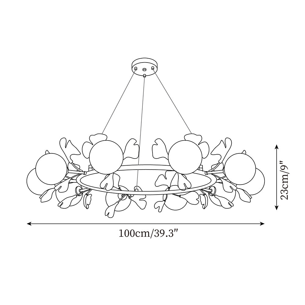 Fidova 8-Light Globe Chandelier - Letslighting
