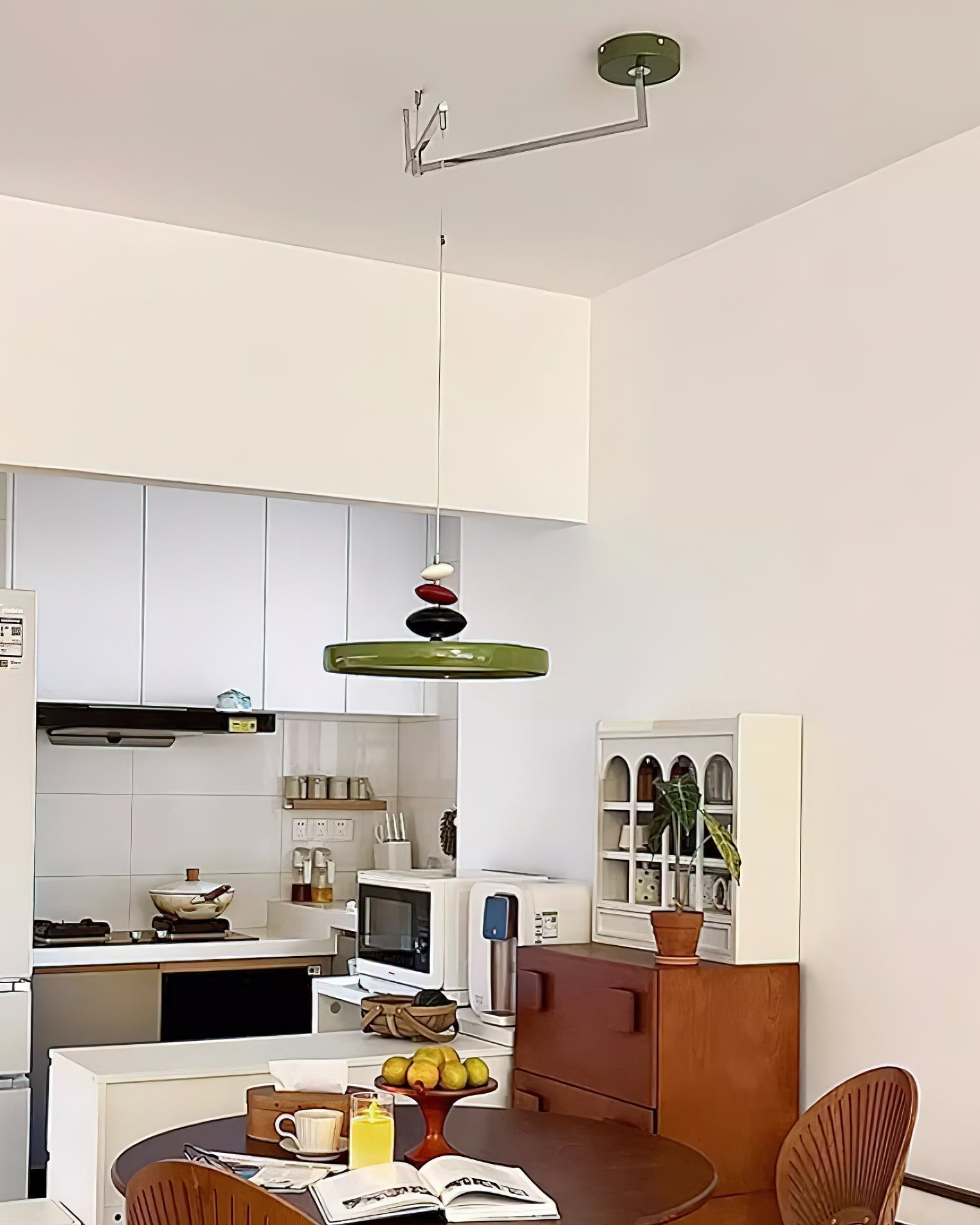 Pendant Lamp Metal and Acrylic Round Shade Decorative Modern - Letslighting