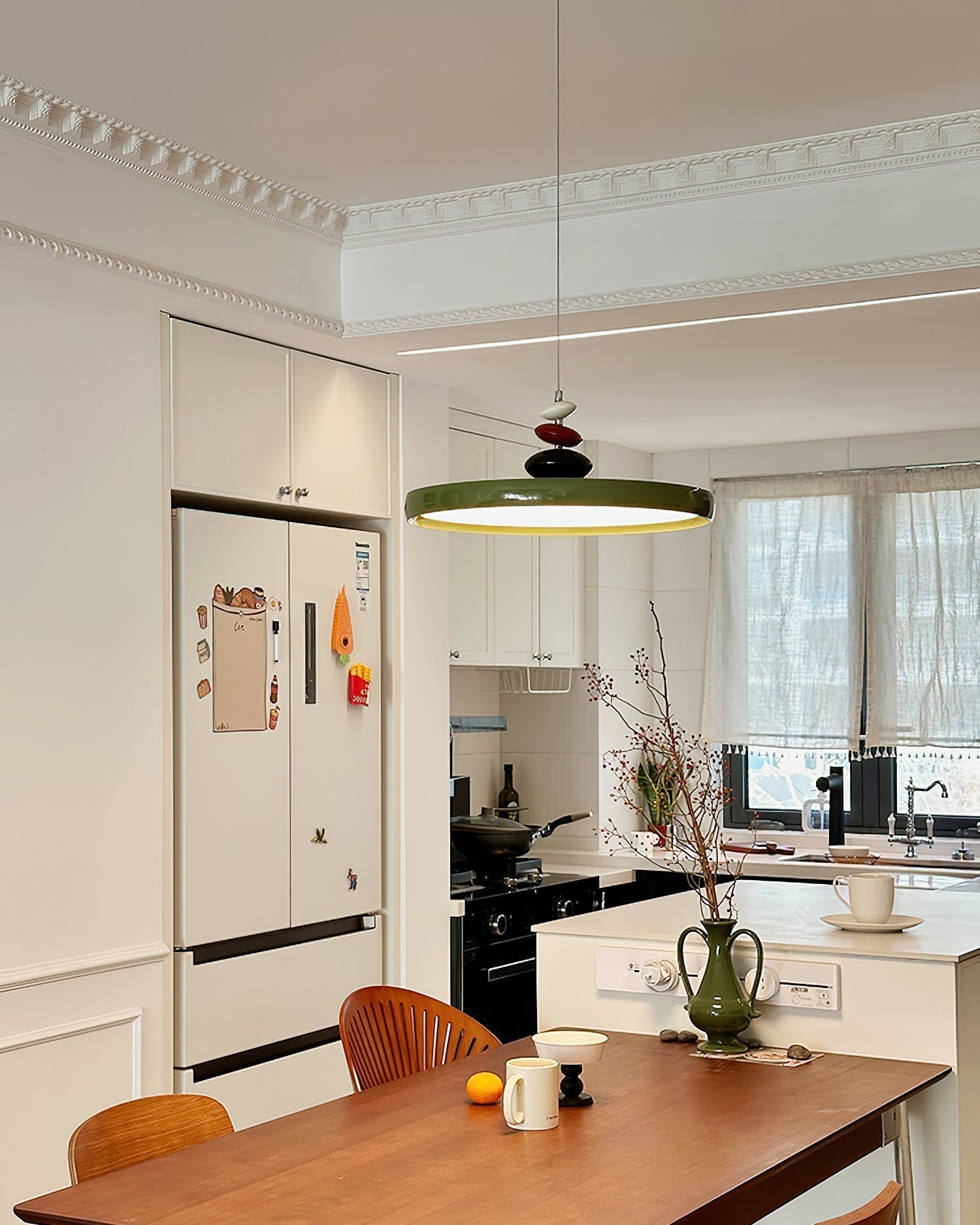 Pendant Lamp Metal and Acrylic Round Shade Decorative Modern - Letslighting