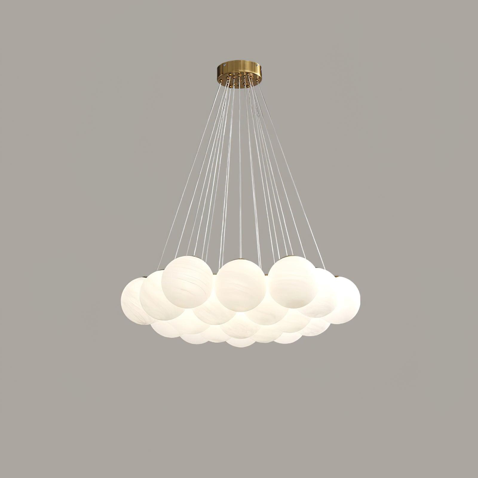 Glass Cluster Chandelier - Blowlighting