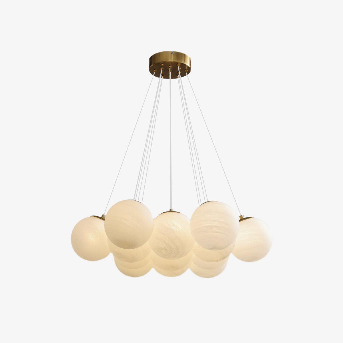 Glass Cluster Chandelier - Blowlighting