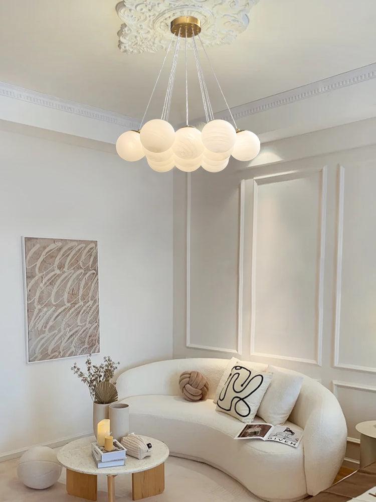 Glass Cluster Chandelier - Blowlighting