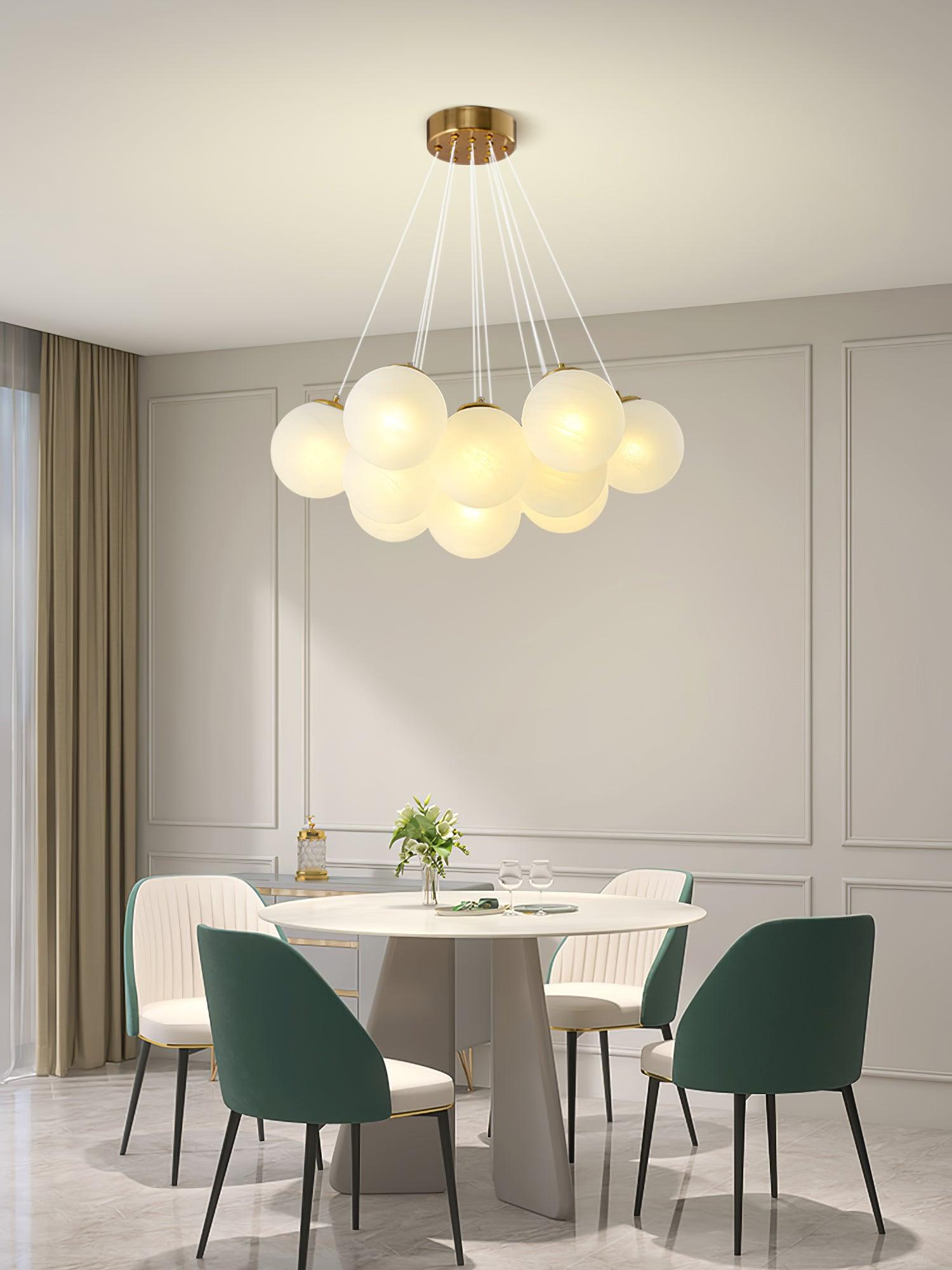 Glass Cluster Chandelier - Blowlighting