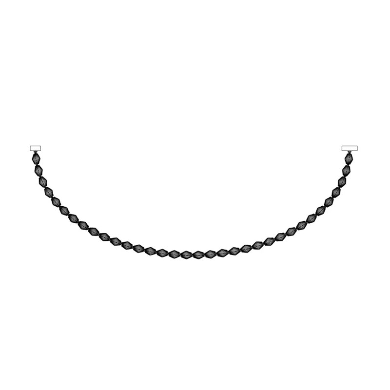 Pearlene Beaded Metal Chandelier - Blowlighting