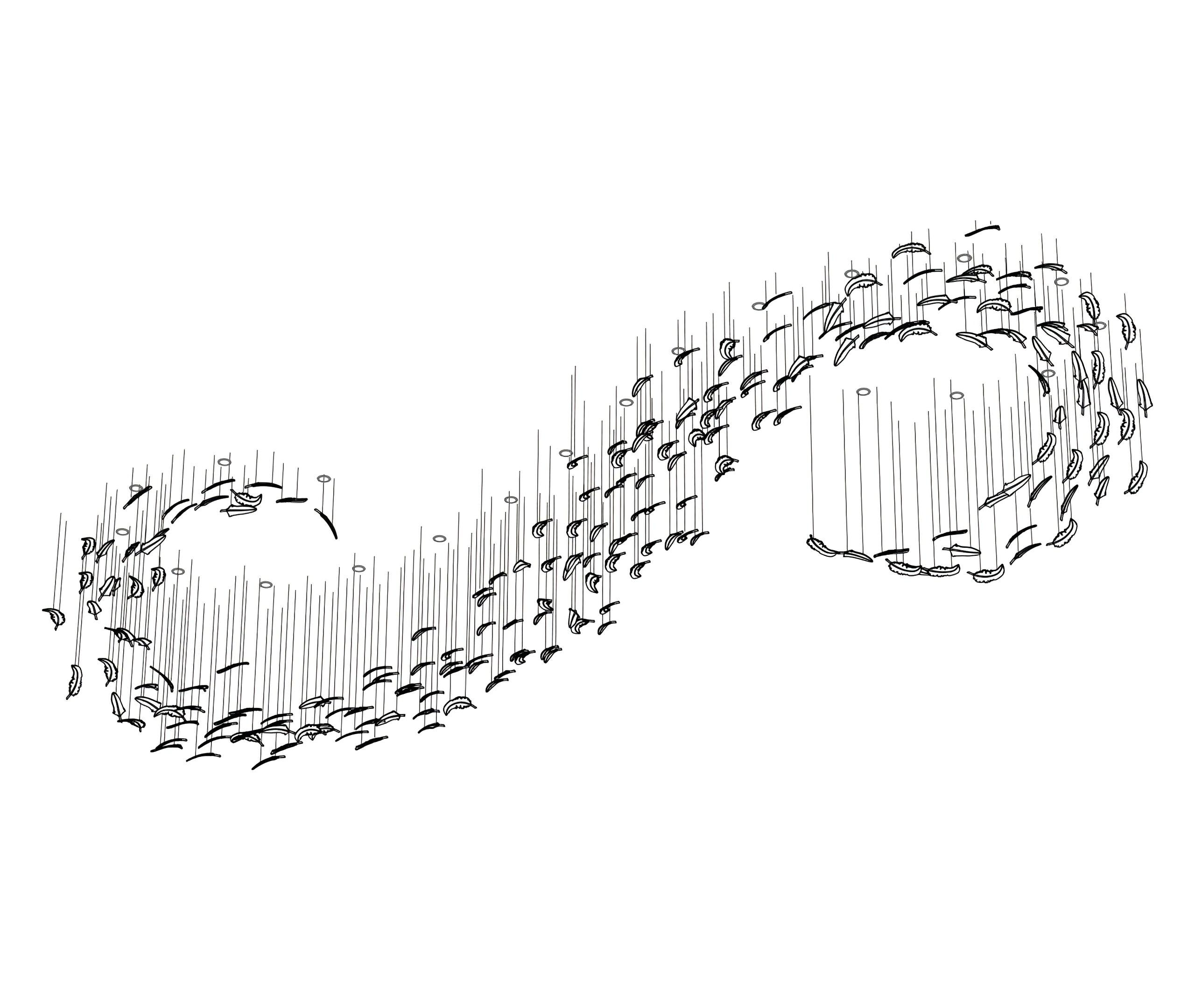 Aetherial Glass Leaf Chandelier - Blowlighting