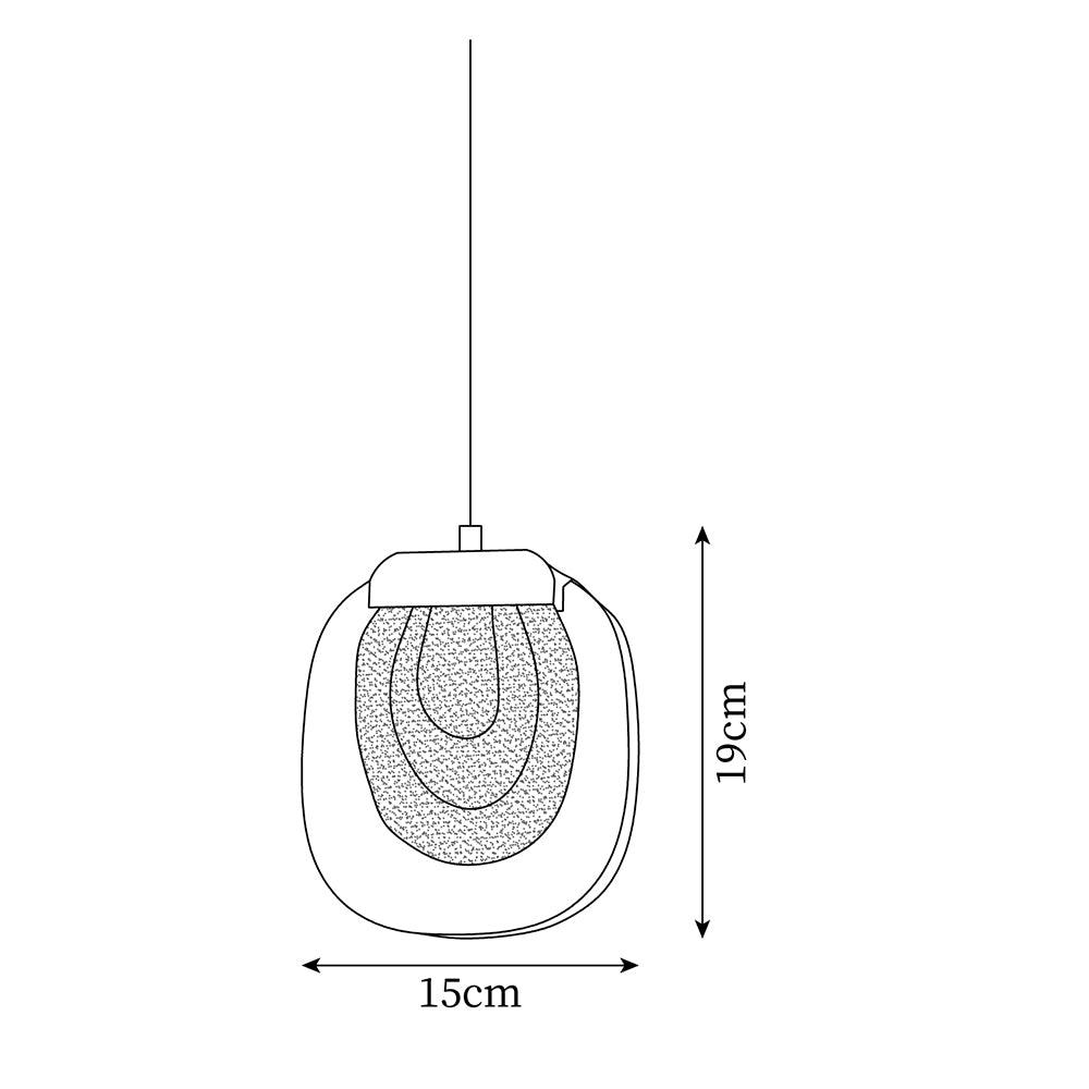 Avesia Minimalist Glass Pendant Light Staircase - Letslighting
