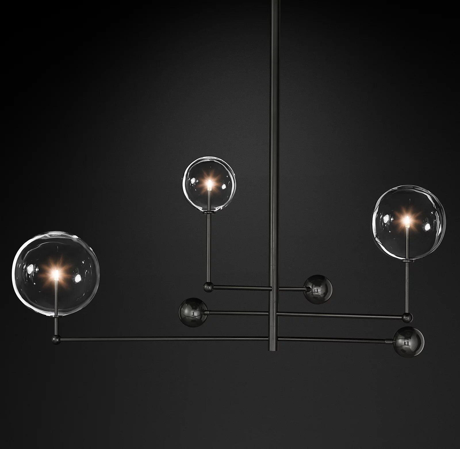Orbit Contemporary Glass Chandelier - Blowlighting