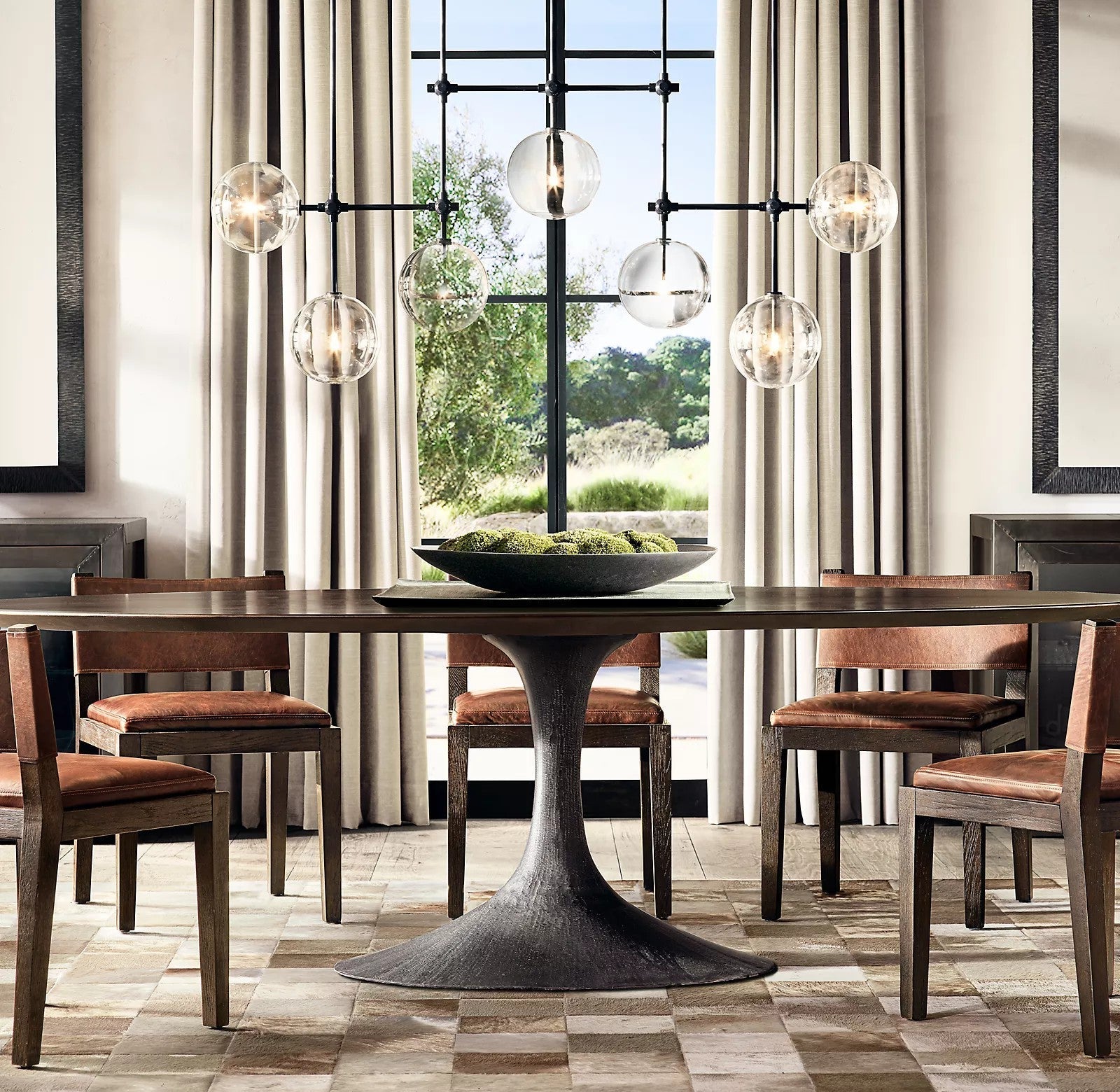 Orbit Contemporary Glass Chandelier - Blowlighting