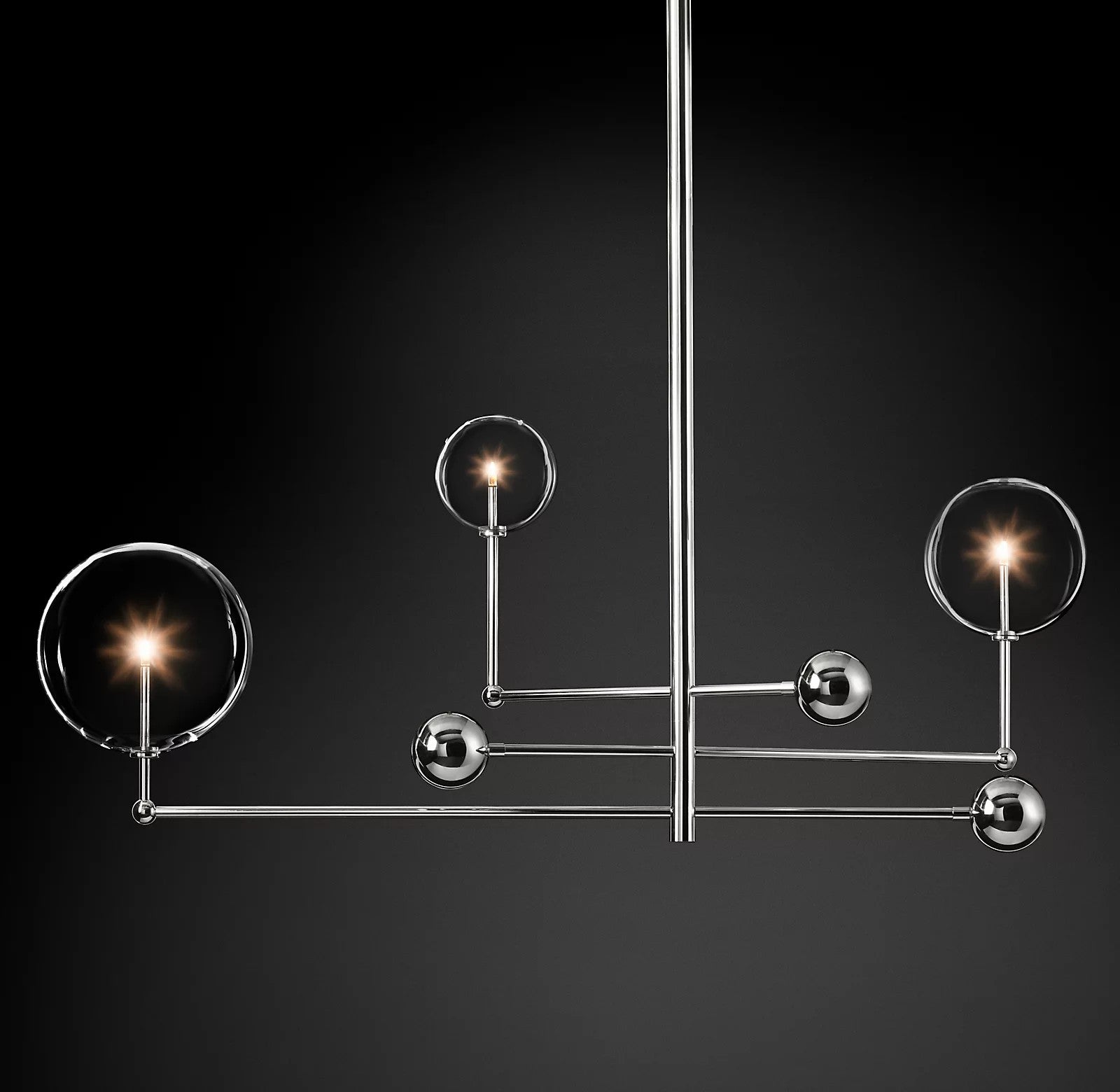Orbit Contemporary Glass Chandelier - Blowlighting
