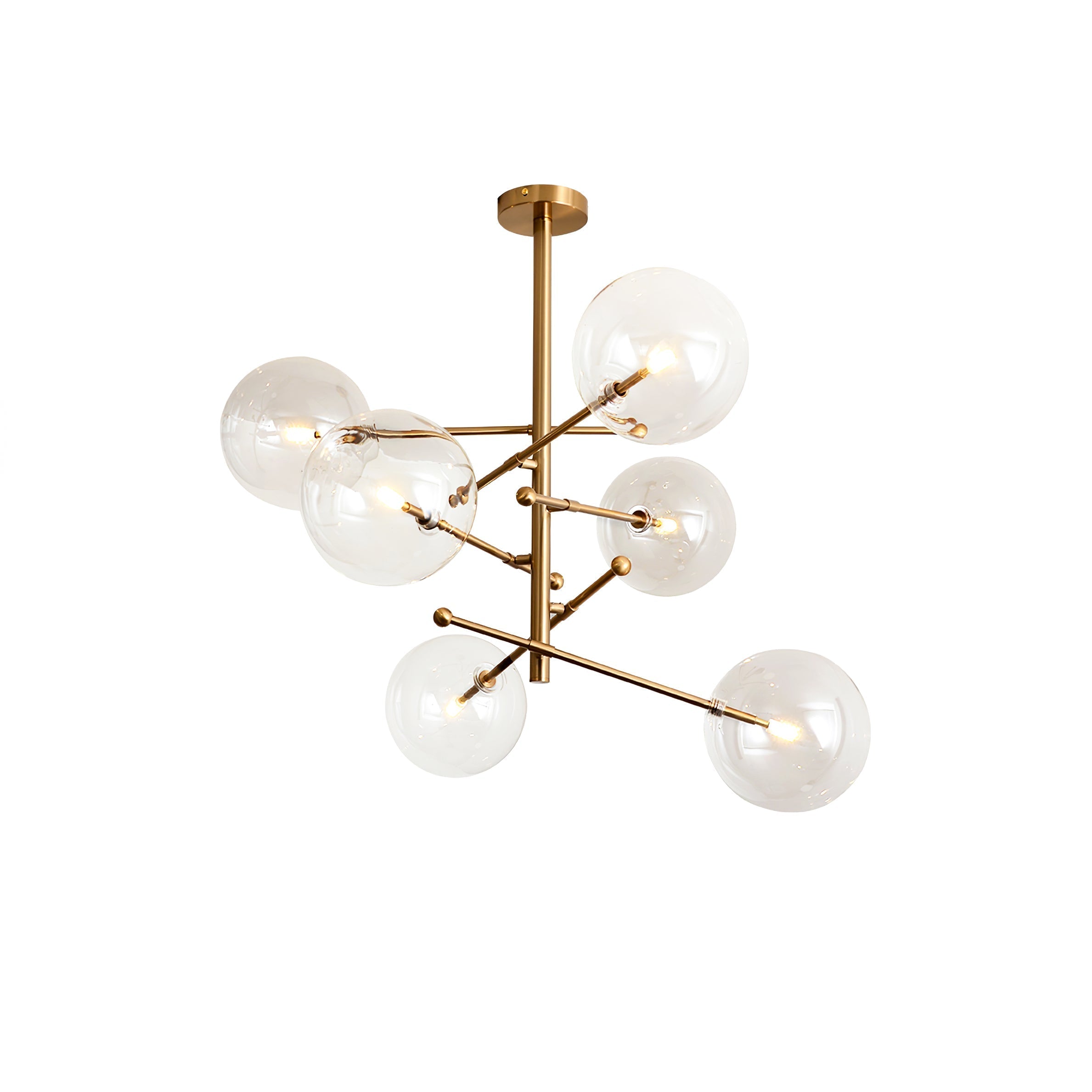 Orbit Contemporary Glass Chandelier - Blowlighting