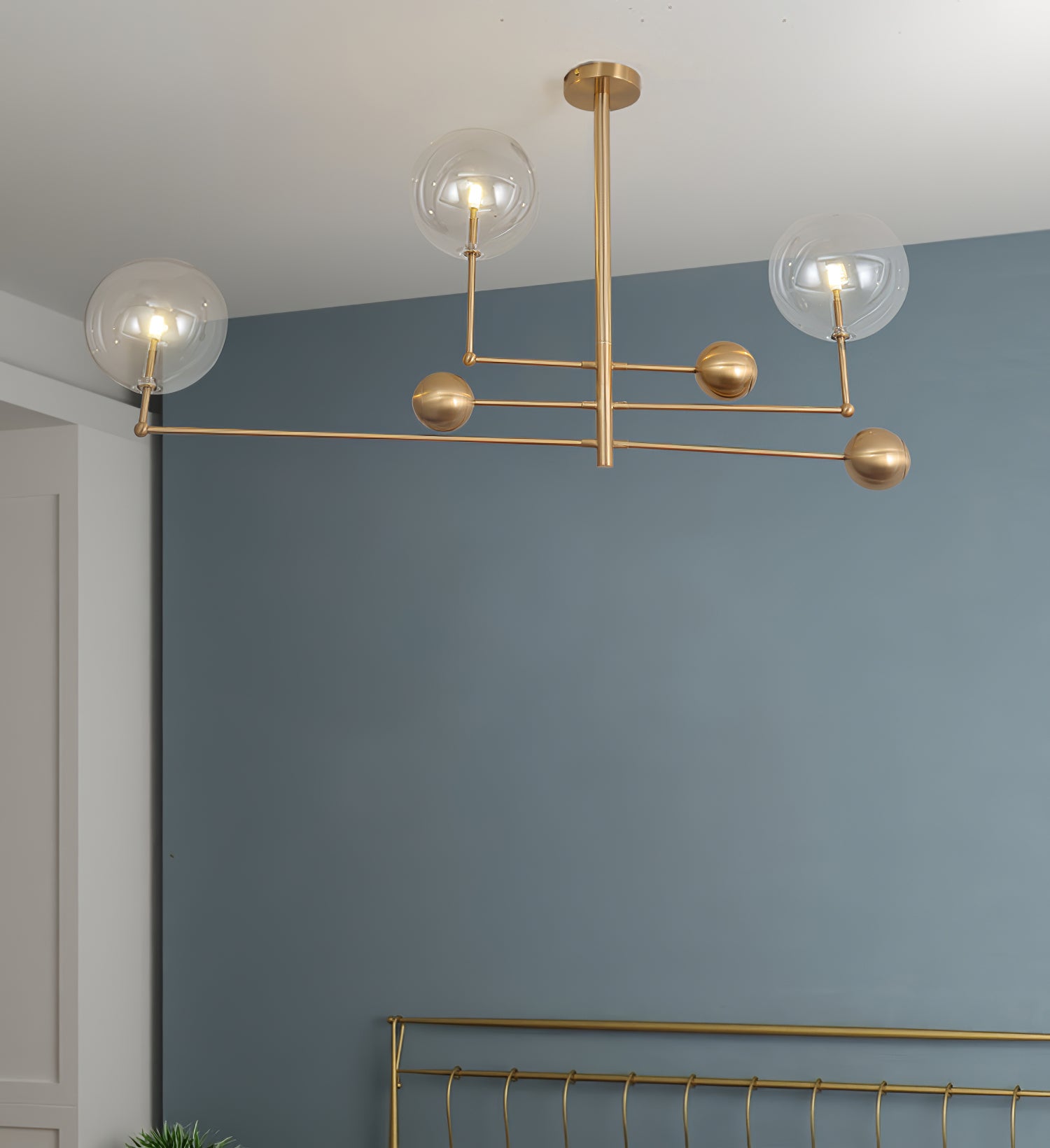 Orbit Contemporary Glass Chandelier - Blowlighting