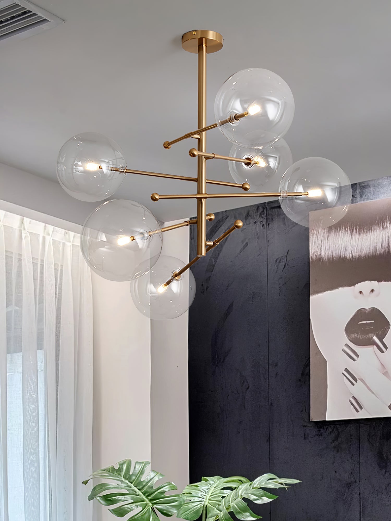 Orbit Contemporary Glass Chandelier - Blowlighting