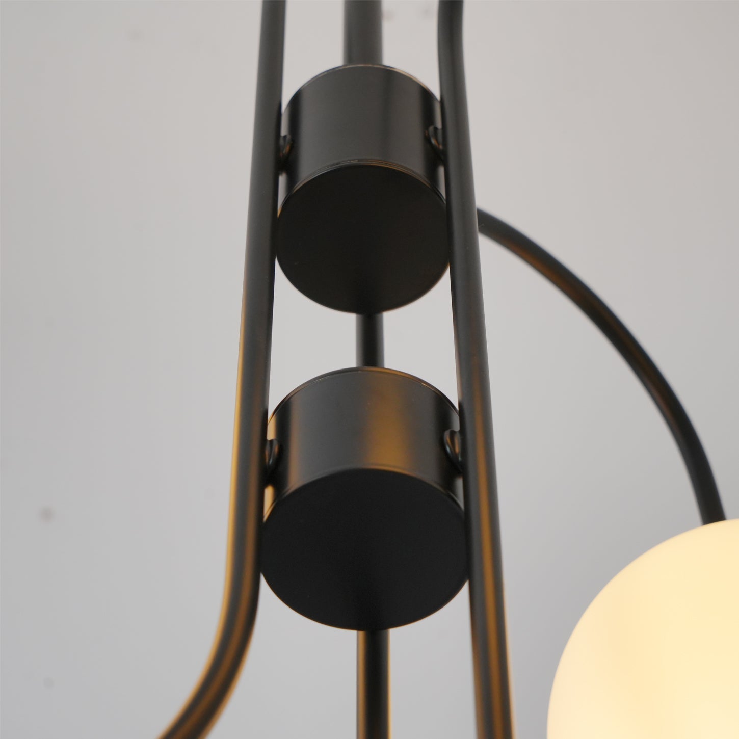Zathaor Individual Creativity Metal Glass Chandelier - Lamp Copper