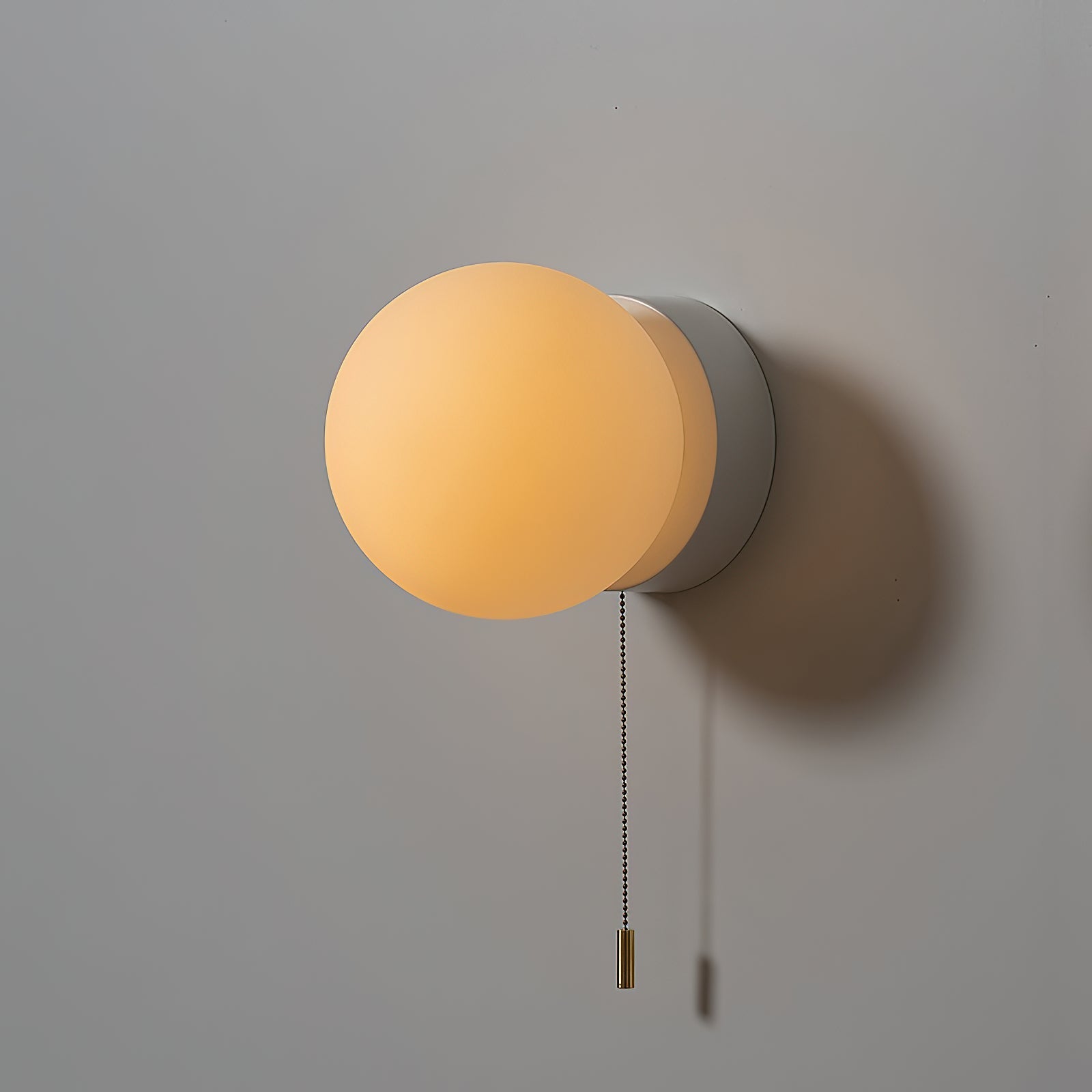 Aurlirira Modern Minimalist Metal Glass Wall Lamp - Lamp Copper