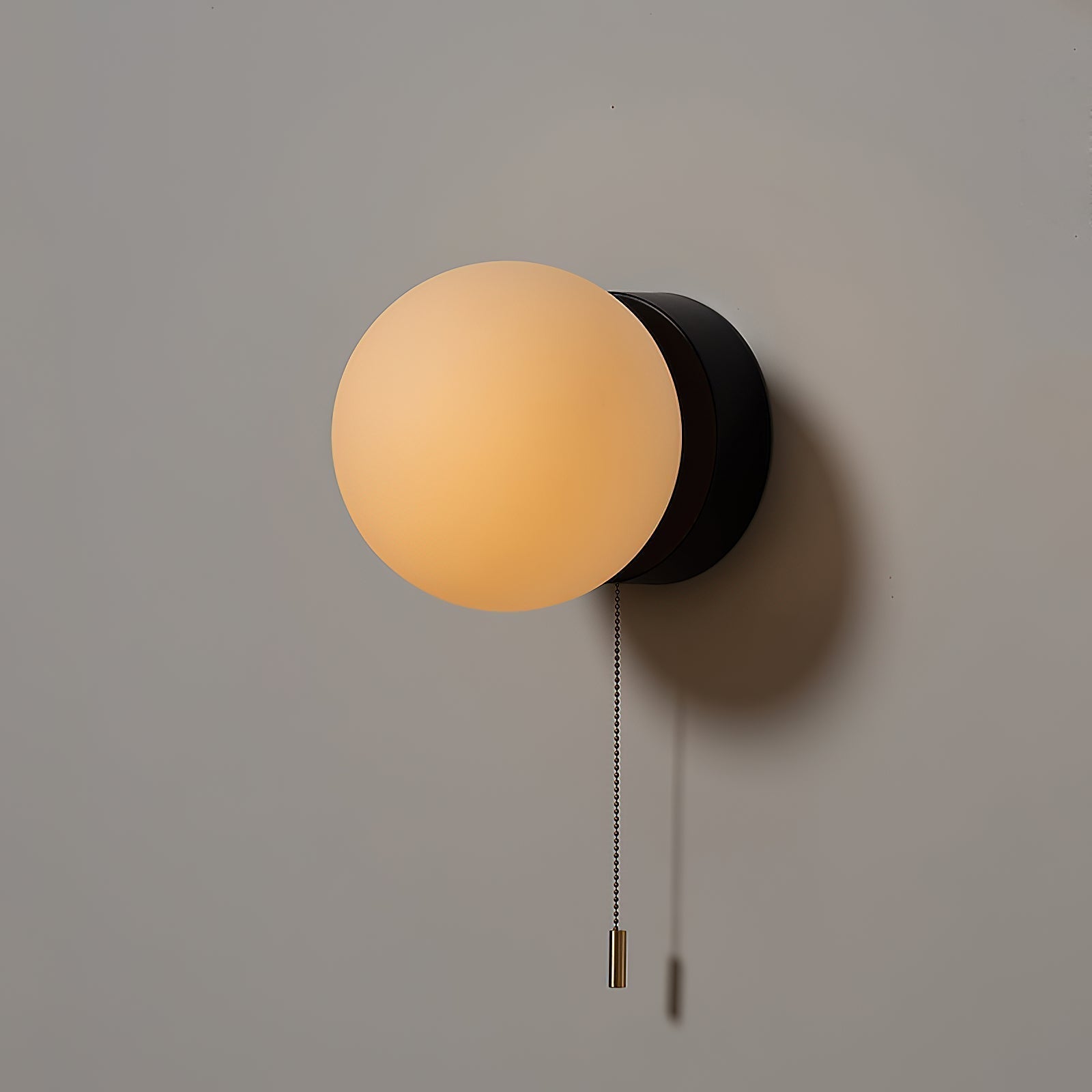 Aurlirira Modern Minimalist Metal Glass Wall Lamp - Lamp Copper