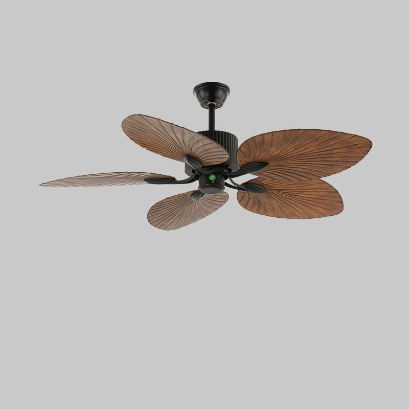 Virel Ventilatore da Soffitto Tropicale in Legno con Luce