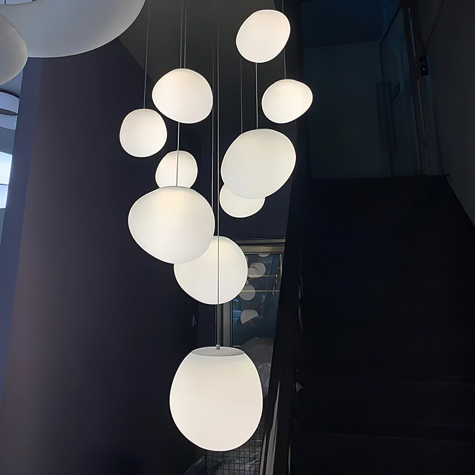Gregg Stone Shape Glass Pendant Light - Blowlighting