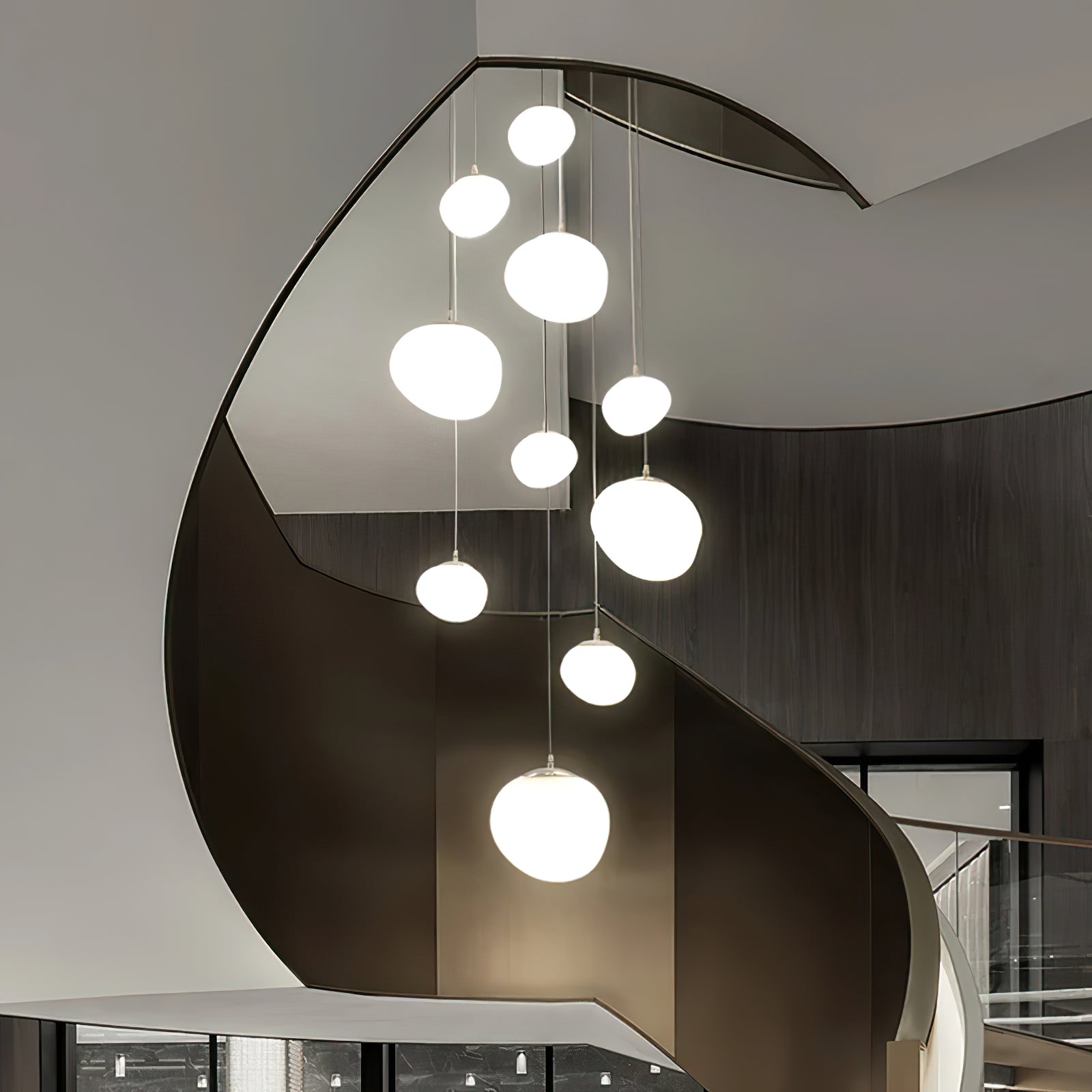 Gregg Stone Shape Glass Pendant Light - Blowlighting
