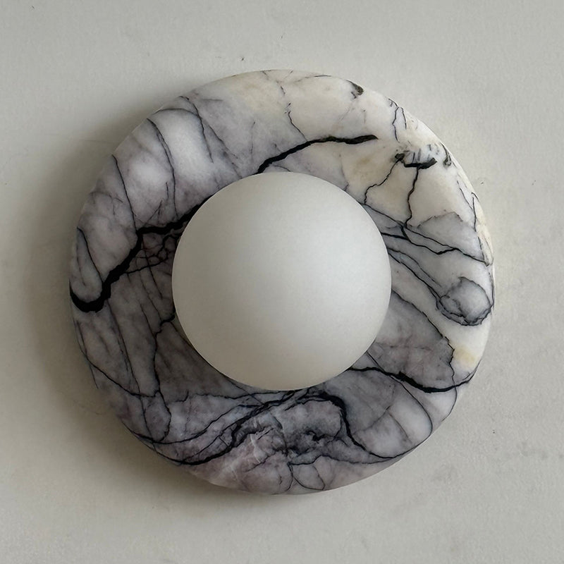 Zoraean Premium Elegance White Marble Sconce Wall Lamp - Lamp Copper