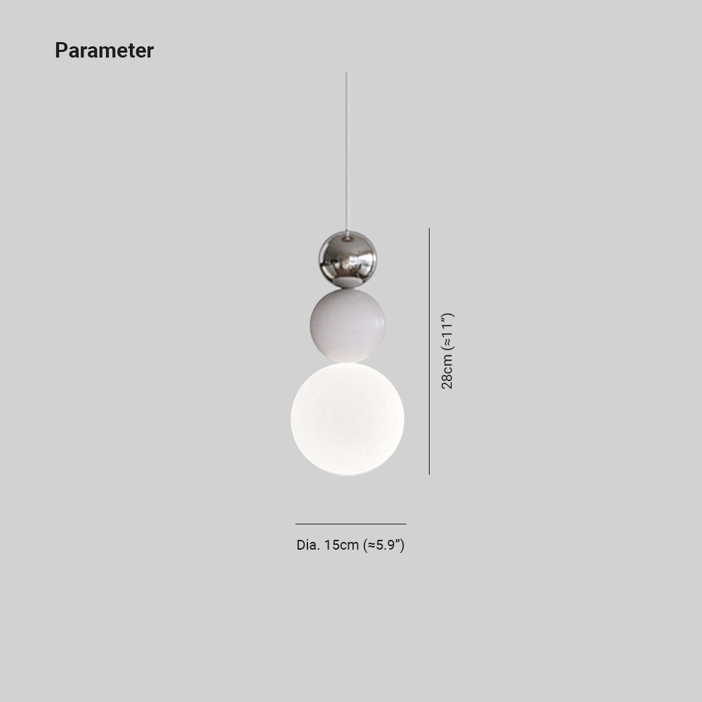 Valentina Moderno Bauhaus LED  Vetro Metallo Lampade a Sospensione