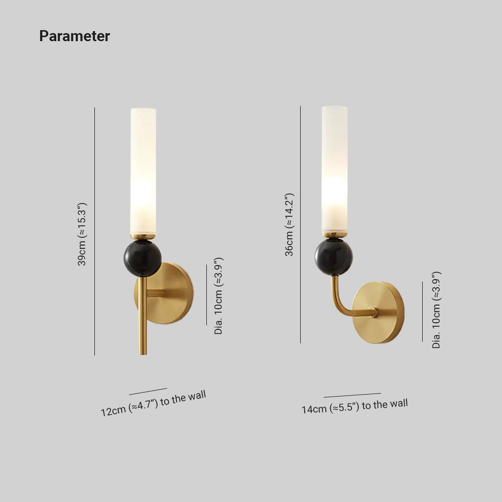 Arisha Moderno LED Metallo ABS Applique Oro Nero Soggiorno Camera da letto