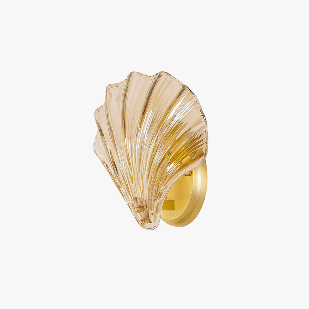 Arisha Elegante LED Metallo Vetro Applique Trasparente Champagne Soggiorno