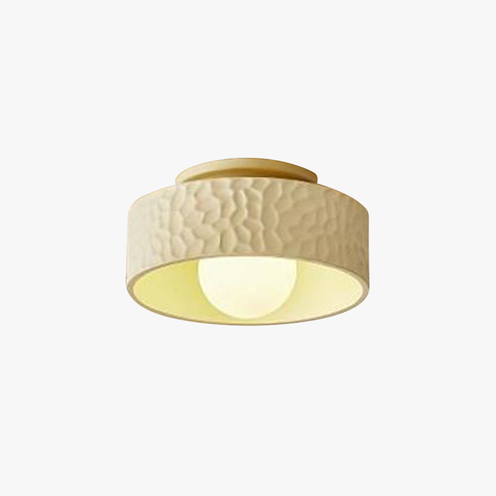 Arisha Moderno Resina Vetro Plafoniera Beige Camera da letto Soggiorno