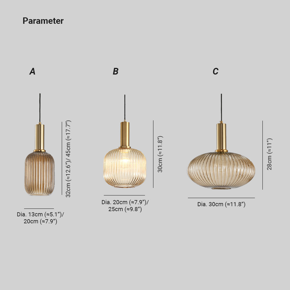 Valentina Retro Vetro Lampade a Sospensione Soggiorno Studio