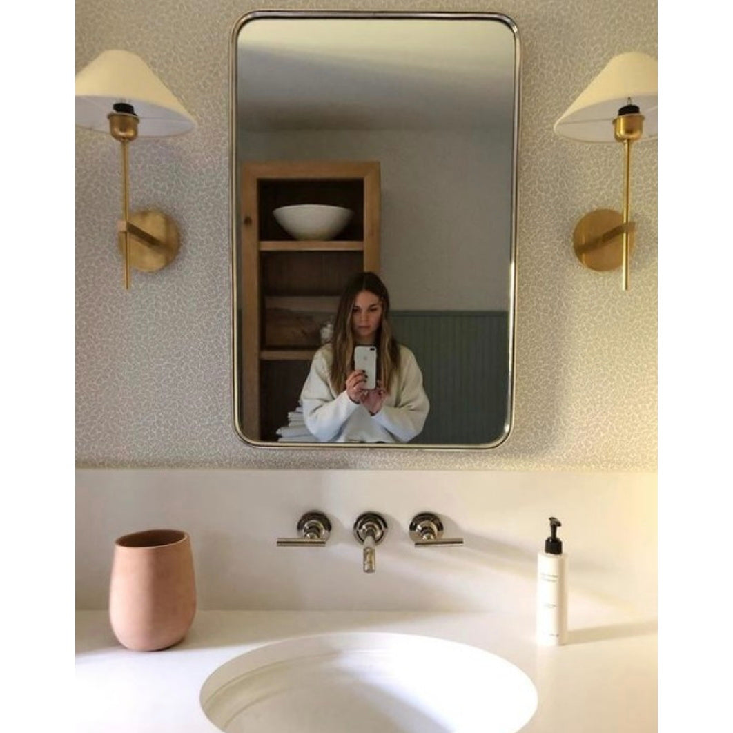 Zosilara Vintage Industrial Brass Fabric Sconce Wall Lamp - Lamp Copper