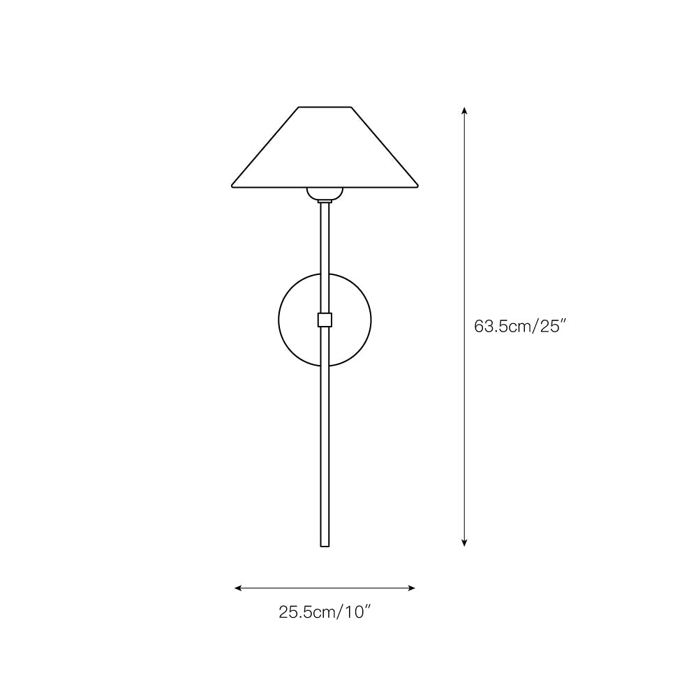 Zosilara Vintage Industrial Brass Fabric Sconce Wall Lamp - Lamp Copper