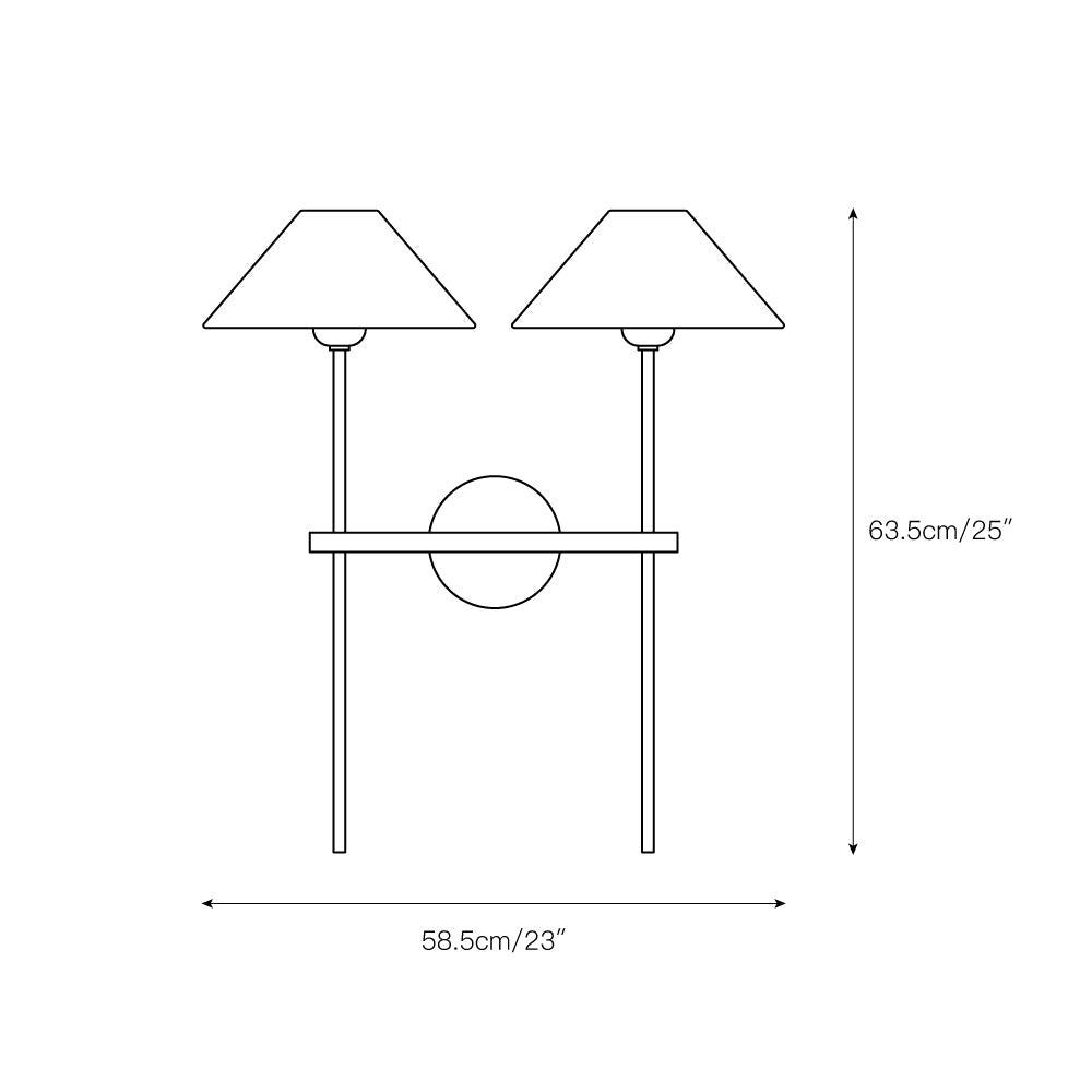 Zosilara Vintage Industrial Brass Fabric Sconce Wall Lamp - Lamp Copper