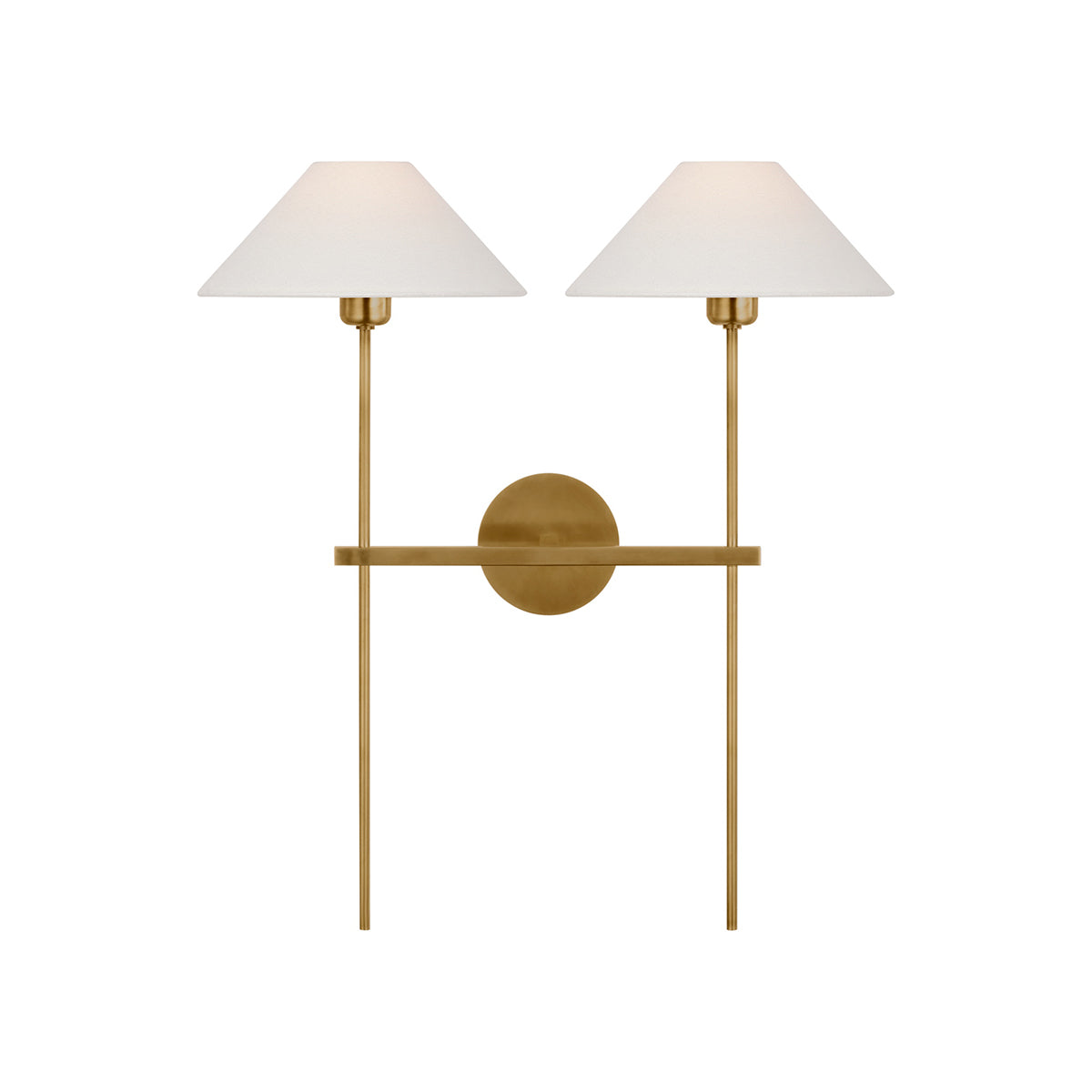 Zosilara Vintage Industrial Brass Fabric Sconce Wall Lamp - Lamp Copper