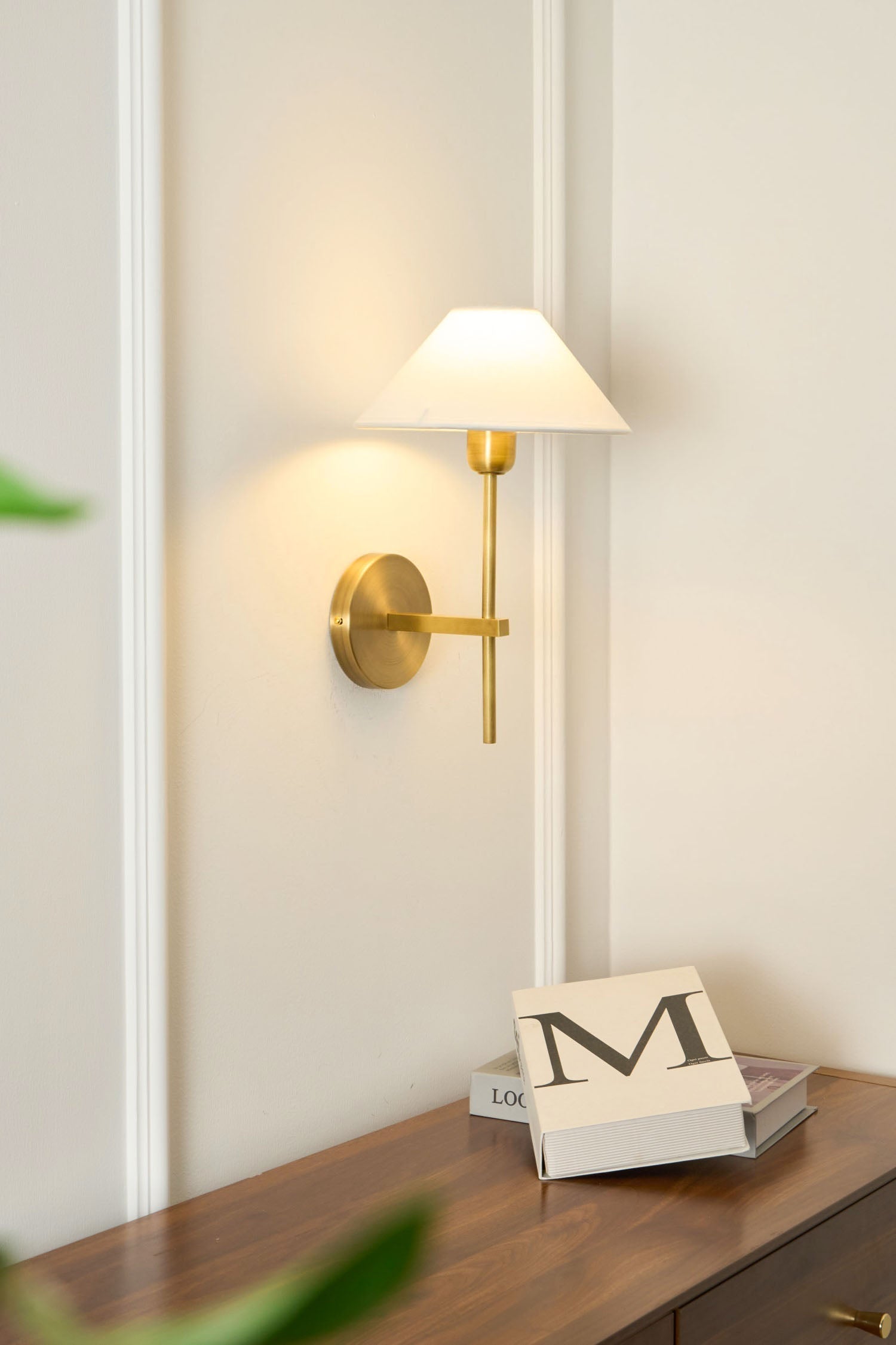 Zosilara Vintage Industrial Brass Fabric Sconce Wall Lamp - Lamp Copper