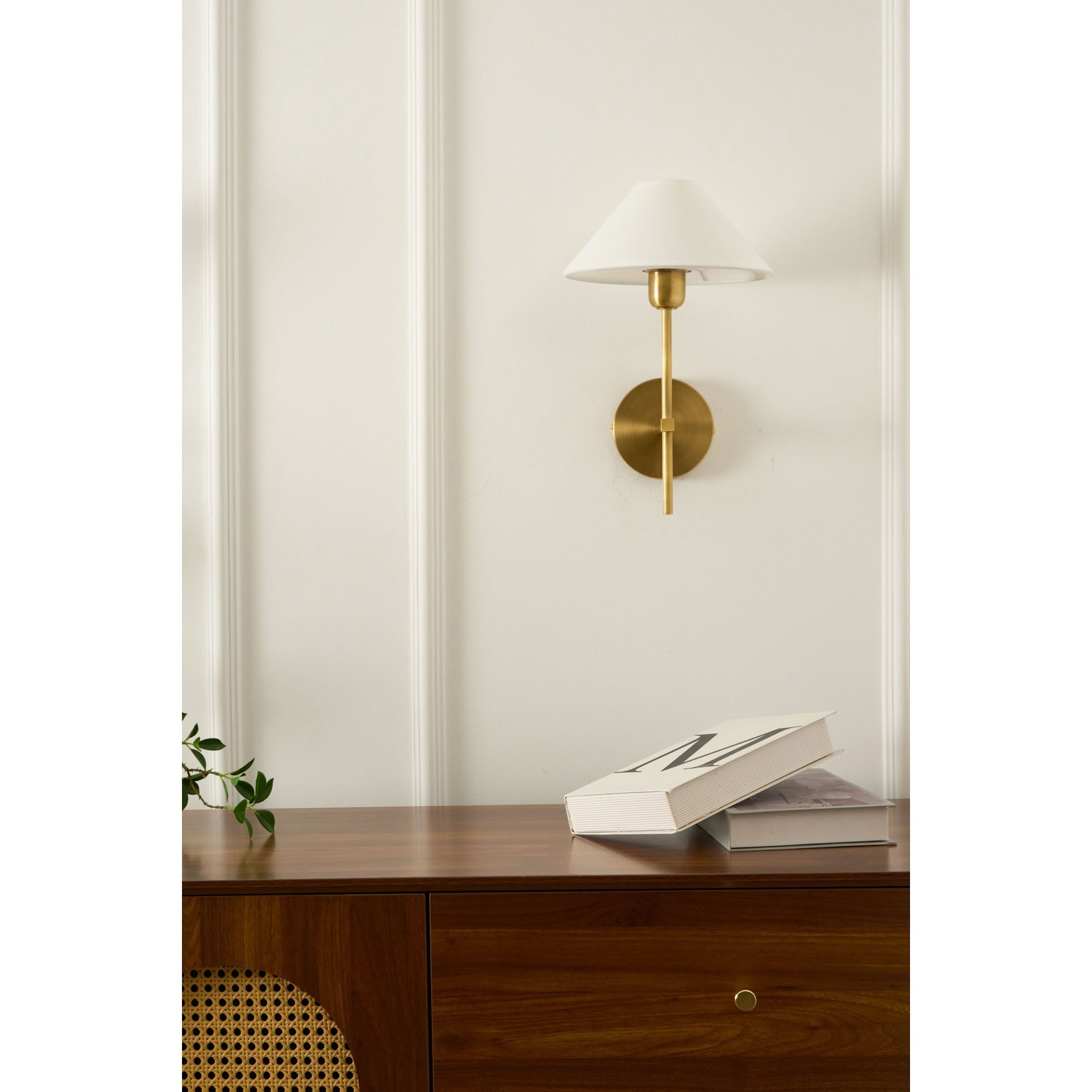 Zosilara Vintage Industrial Brass Fabric Sconce Wall Lamp - Lamp Copper