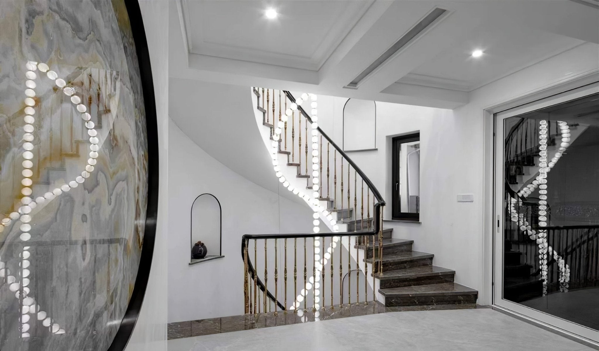 Zalvarin Brass Sputnik Chandelier - Blowlighting